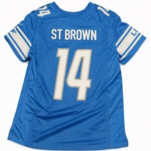 Amon-Ra St. Brown Detroit Lions Men's Nike NFL Game Football Jersey XL NWT